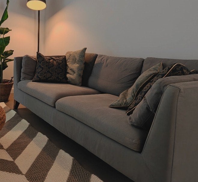 IKEA Stockholm bank - Wasbaar en in mooie staat, Ophalen, Gebruikt, Driepersoons, 75 tot 100 cm