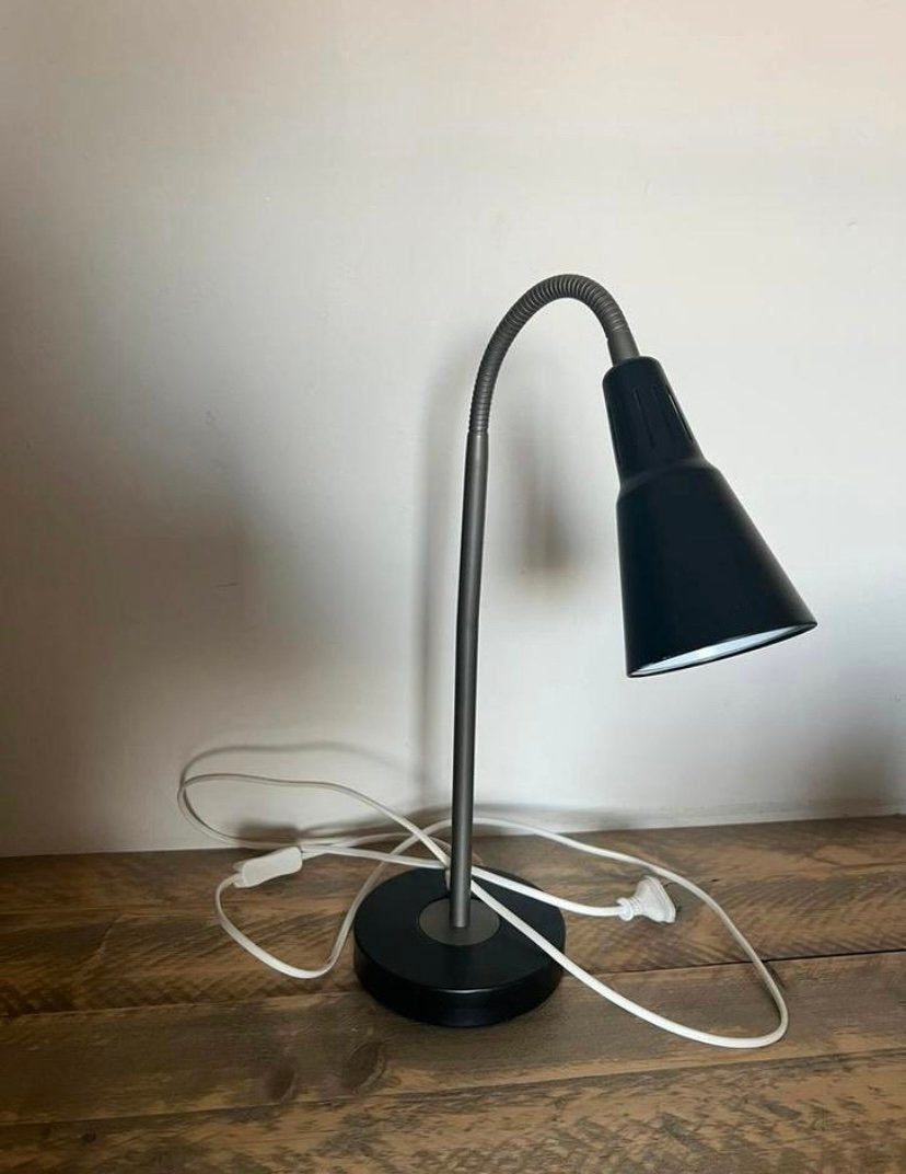 Ikea bureaulamp, Zwart, Ophalen of Verzenden, Zo goed als nieuw, Bureaulamp