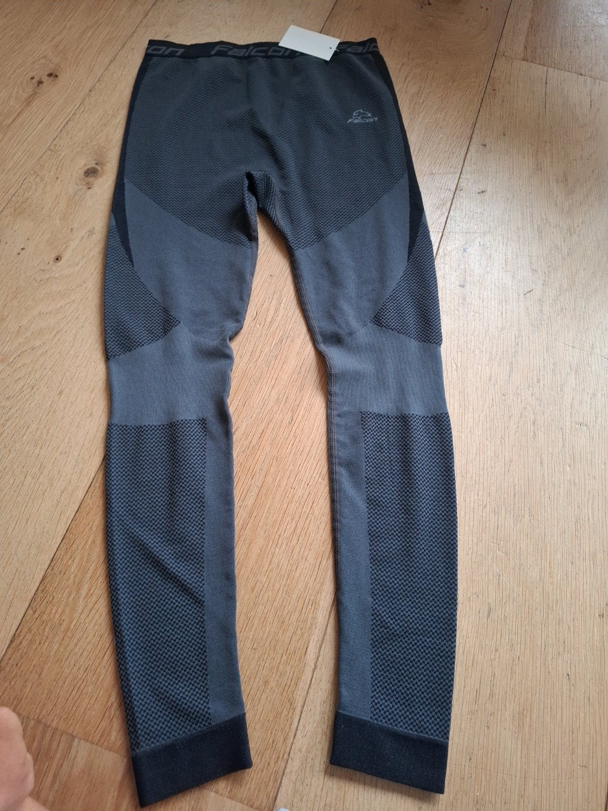 Nieuwe Falcon thermobroek dames - Zwart/Antraciet, Maat L, Broek, Falcon, Maat 42/44 (L), Nieuw