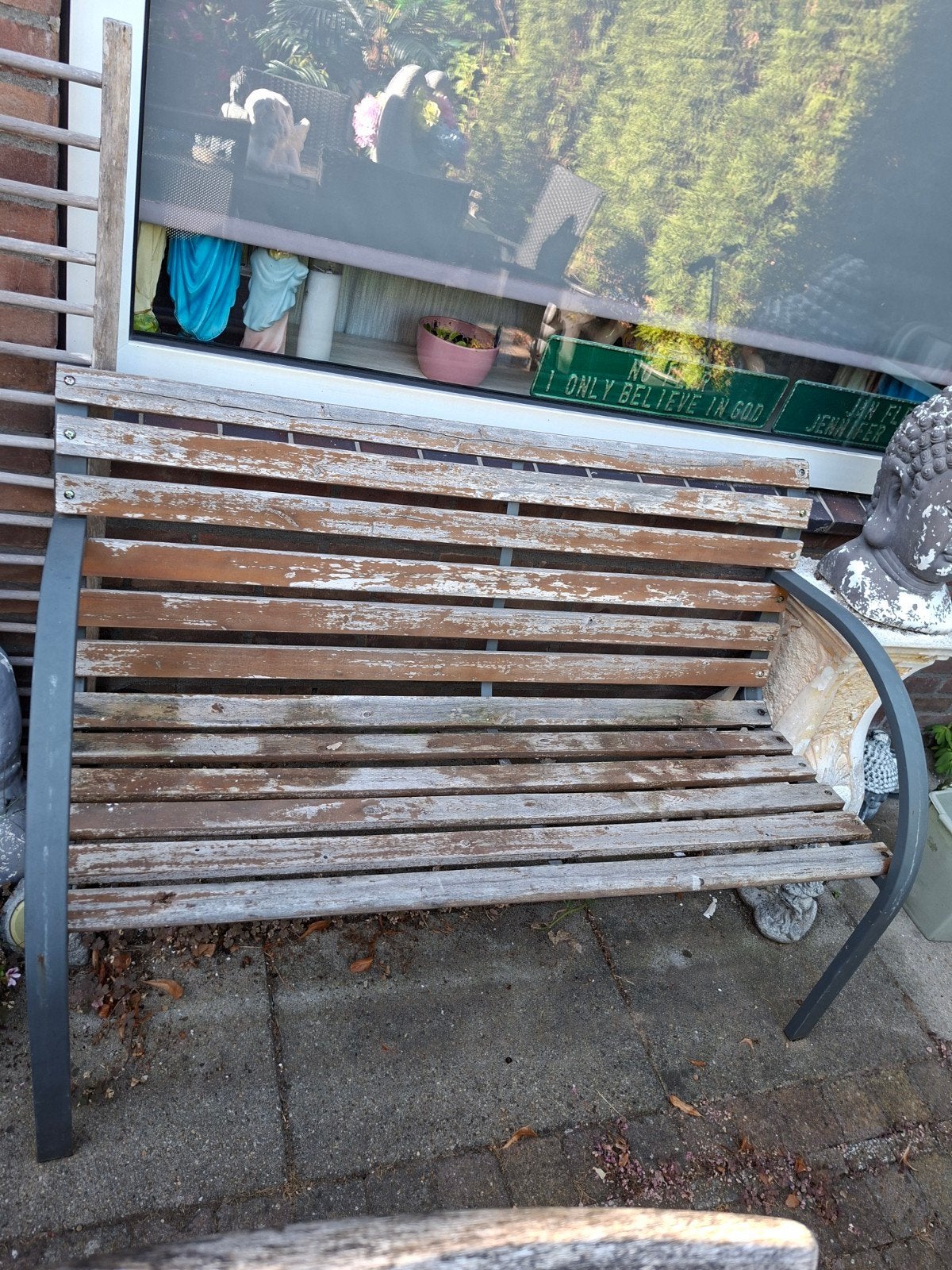 Buiten bankje - Opknapper, Ophalen, Gebruikt, Hout