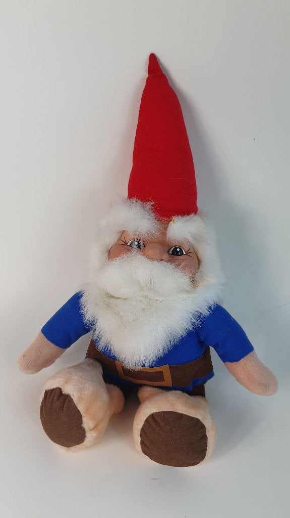 David de Kabouter, Koning David pop, blauw. 45 cm. (2) T5, Tweedehands verkoop, Tweedehands verkoop, Gebruikt, Overige typen