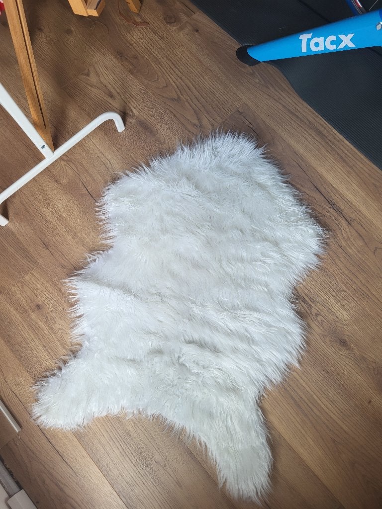 Wit schapenvachtjes. 2 stuks. Afmeting: 60x90 cm., Huis en Inrichting, Woonaccessoires | Overige, Ophalen of Verzenden, Zo goed als nieuw