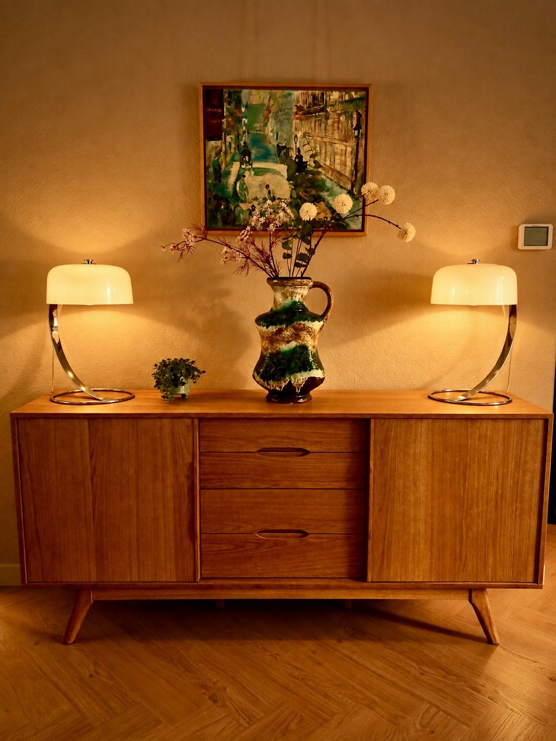 Set van 2 originele Raak Tropic D-2125 tafellampen – 1972, Dimbaar, Bureaulamp, Gebruikt, Overige merken