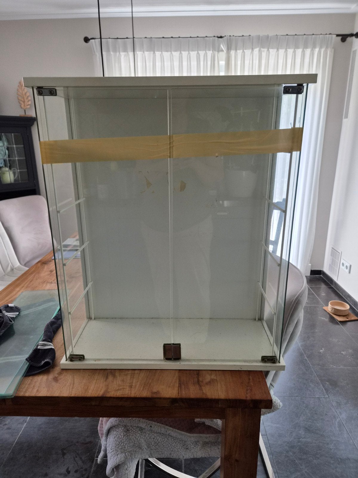 Het bekende vitrine kastje van ikea, Ophalen, Gebruikt, 50 tot 100 cm, Minder dan 100 cm
