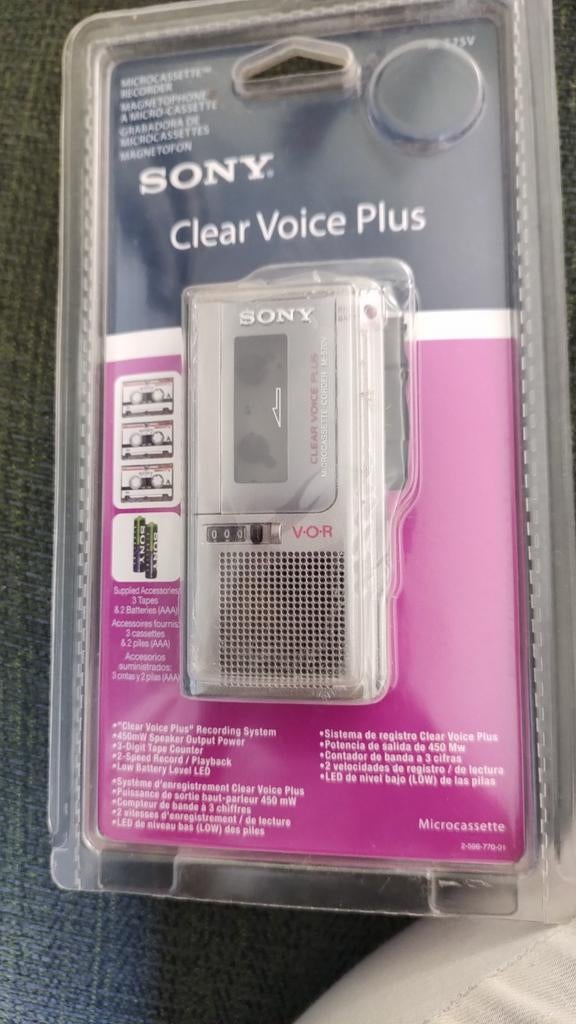 Sony Clear Voice Plus Microcassette Recorder M-575V, Verzamelen, Ophalen of Verzenden