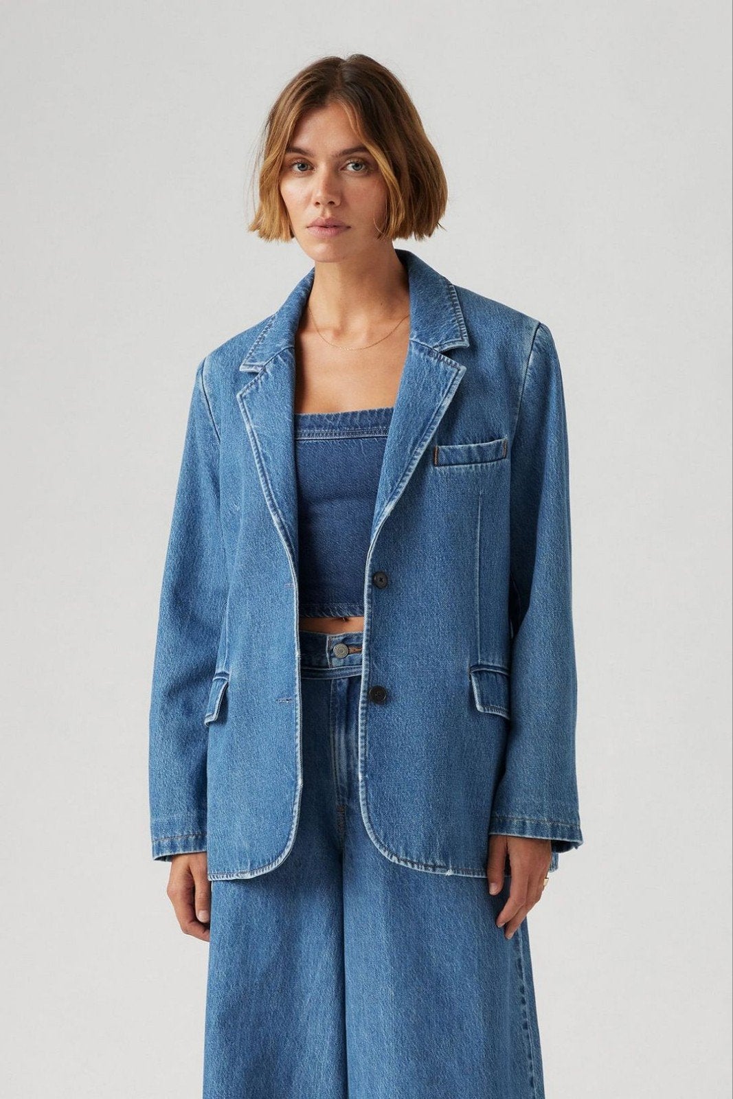 Levi's Stella Relaxed Blazer - Nieuw, Maat M, Maat 38/40 (M), Blauw, Nieuw, Ophalen of Verzenden