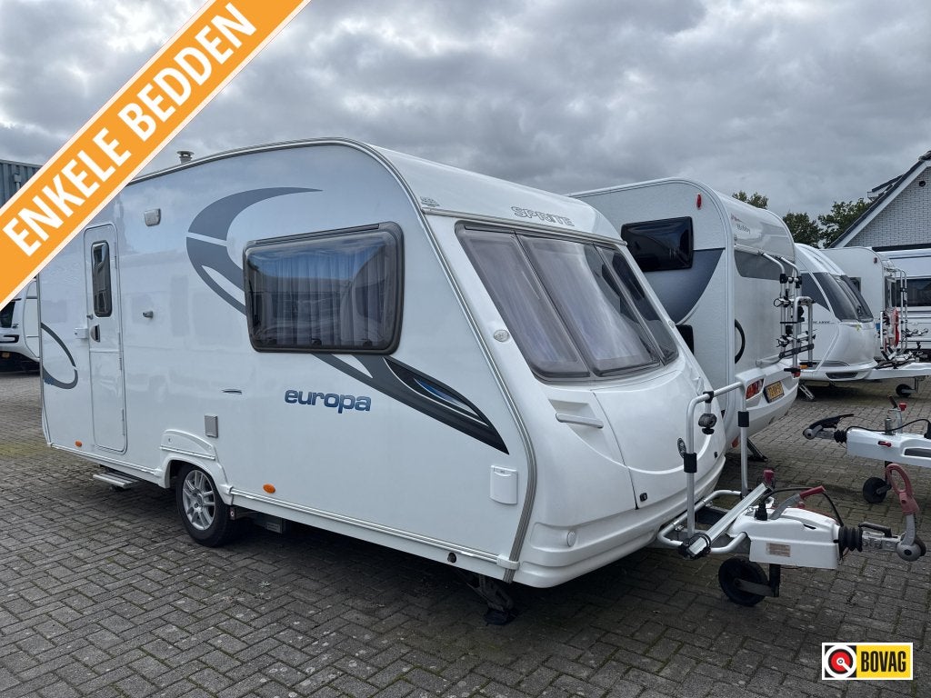 Sprite Europa 460 Mover/Voortent/Fietsdr., Tot en met 2, Bedrijf, Sprite, 2 aparte bedden