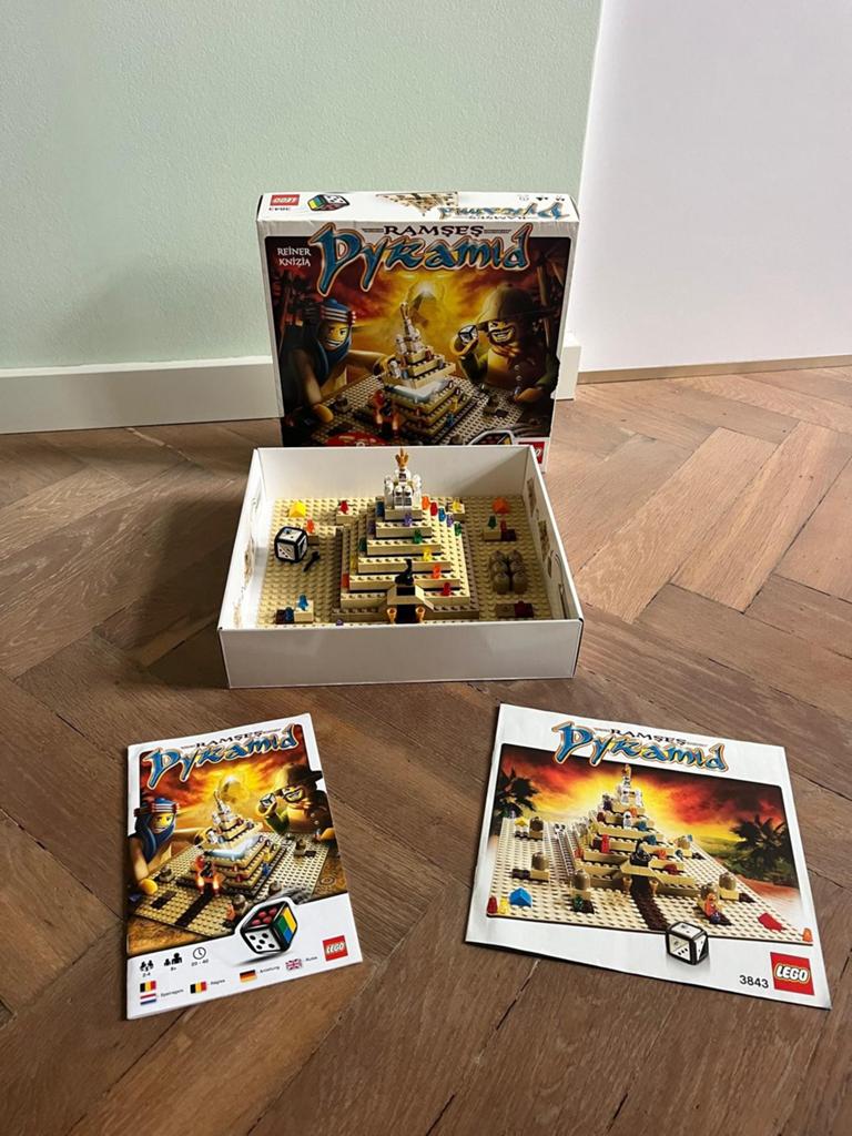 Lego 3843 spel ramses pyramid bordspel mummy piramide goud, Ophalen of Verzenden, Zo goed als nieuw