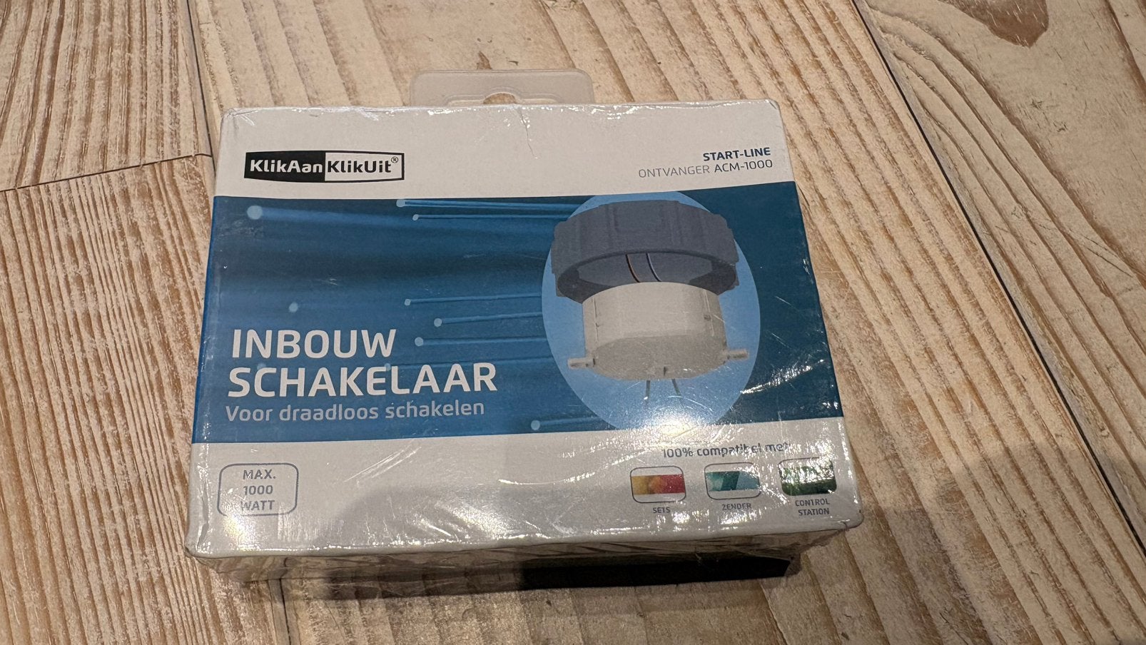 KlikAanKlikUit Inbouwschakelaar ACM-1000, Ophalen, Nieuw in verpakking, Overige genres, 1 bandje