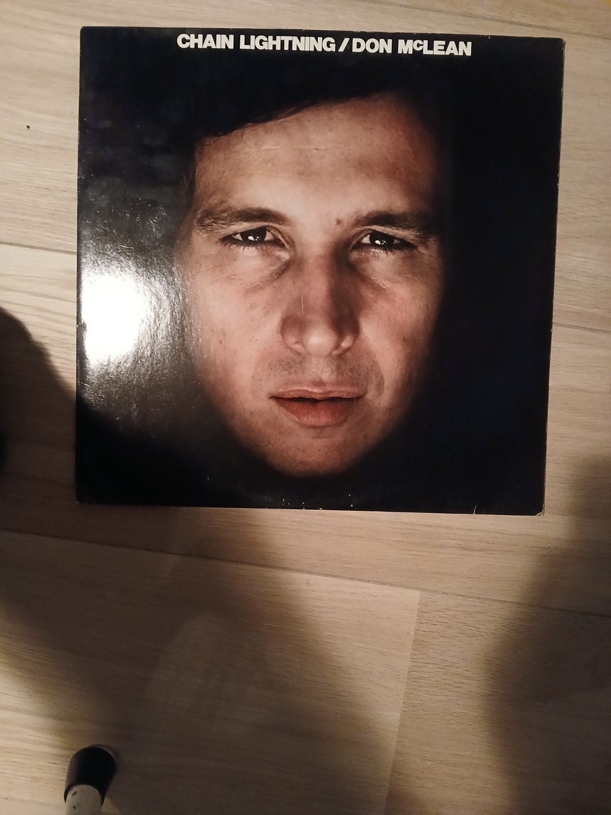 Don McLean - Chain Lightning LP (1979) plaat, Cd's en Dvd's, Ophalen of Verzenden, Gebruikt, 12 inch, LP