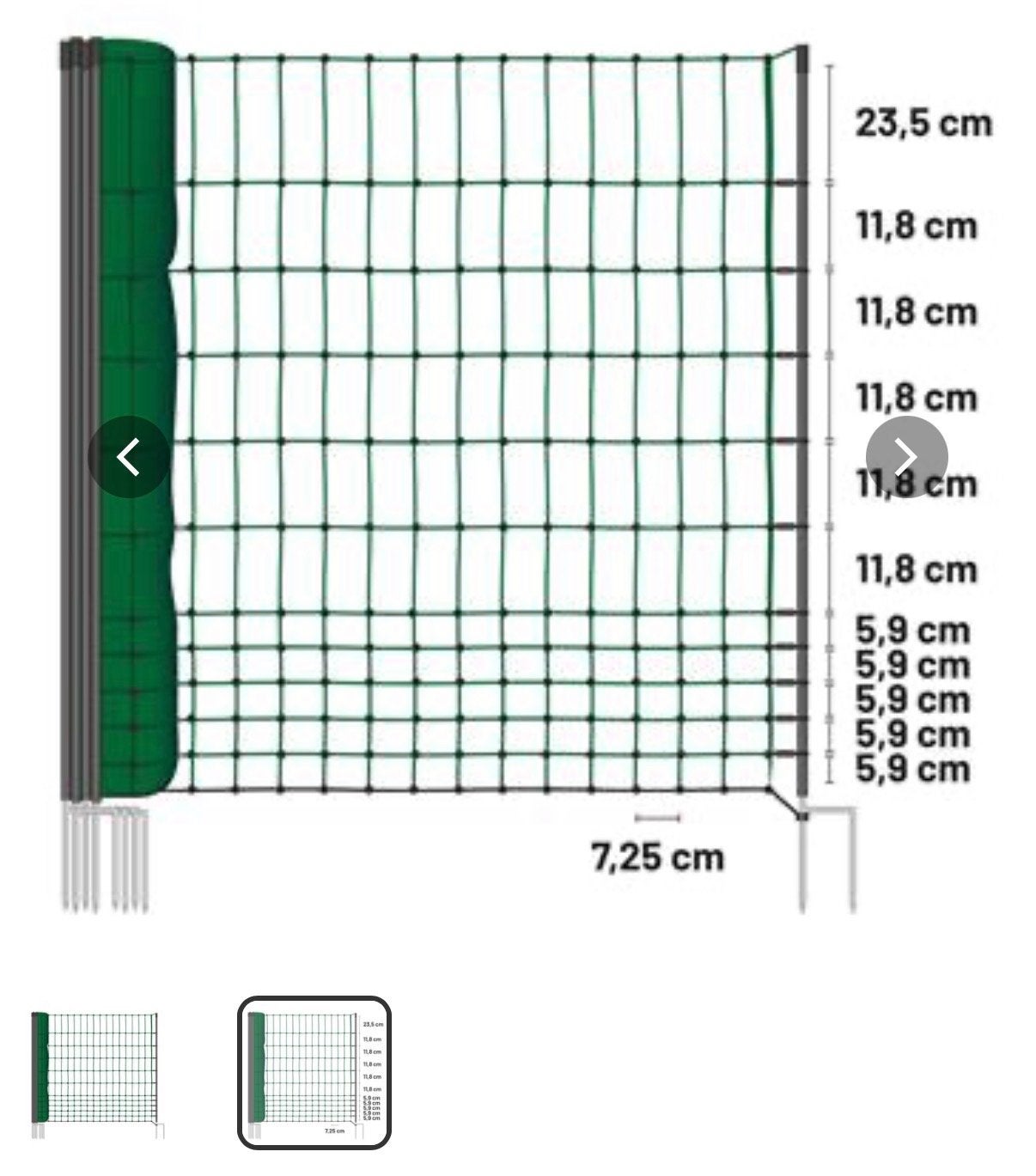 Voss Farming Groen Afrasteringsnet 25m - Pluimvee, Ophalen of Verzenden, Nieuw, Kunststof, Gaashekwerk
