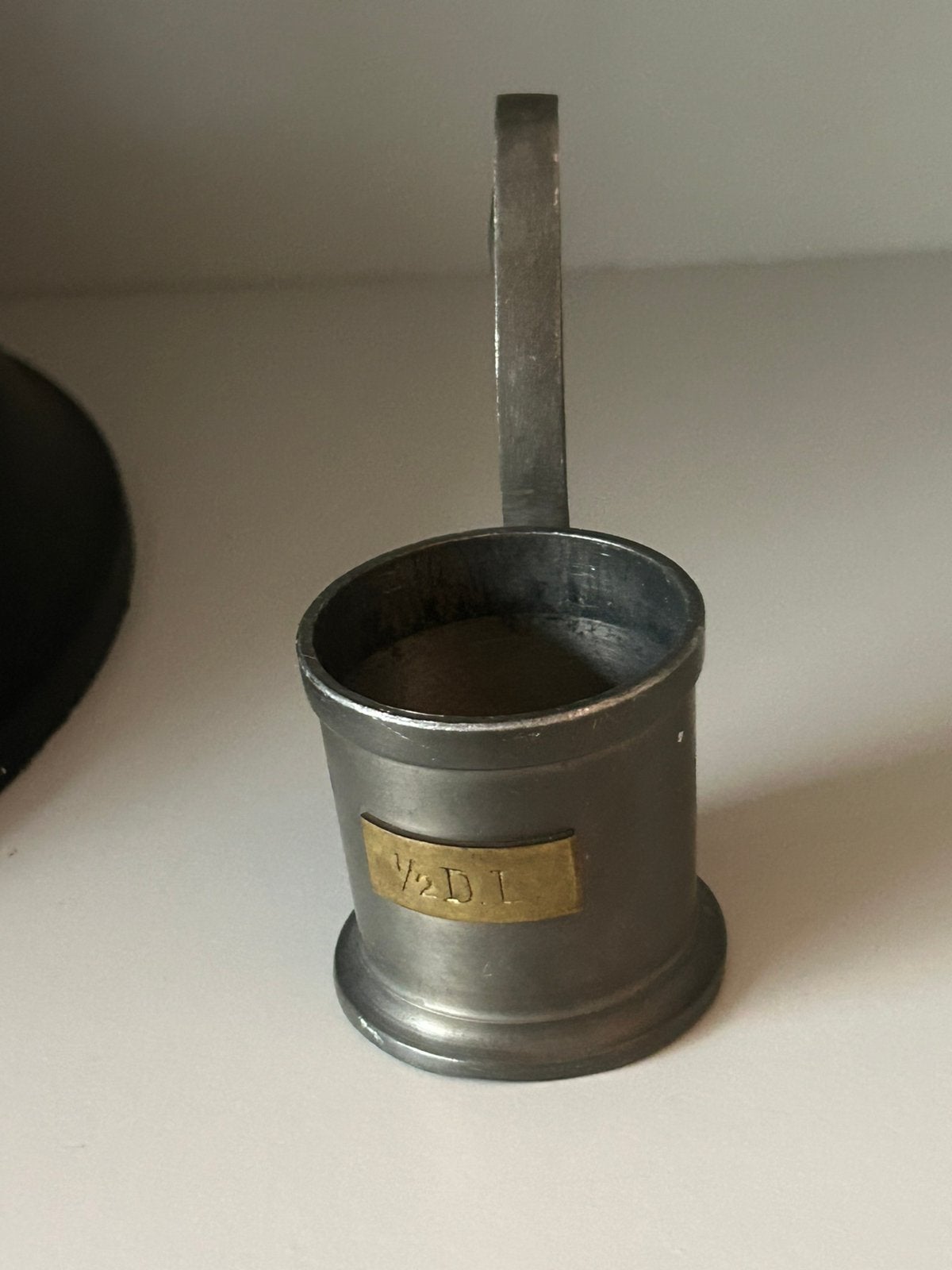 1/2 DL maatbekertje, Antiek en Kunst, Antiek | Tin, Ophalen of Verzenden