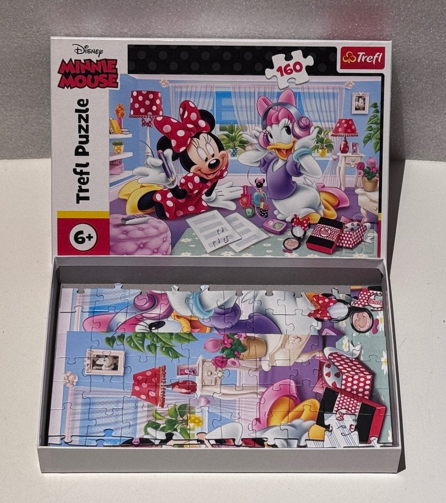 🐭 Minnie Mouse & Daisy puzzel 🦆, Ophalen, Meer dan 50 stukjes, Gebruikt, 6 jaar of ouder