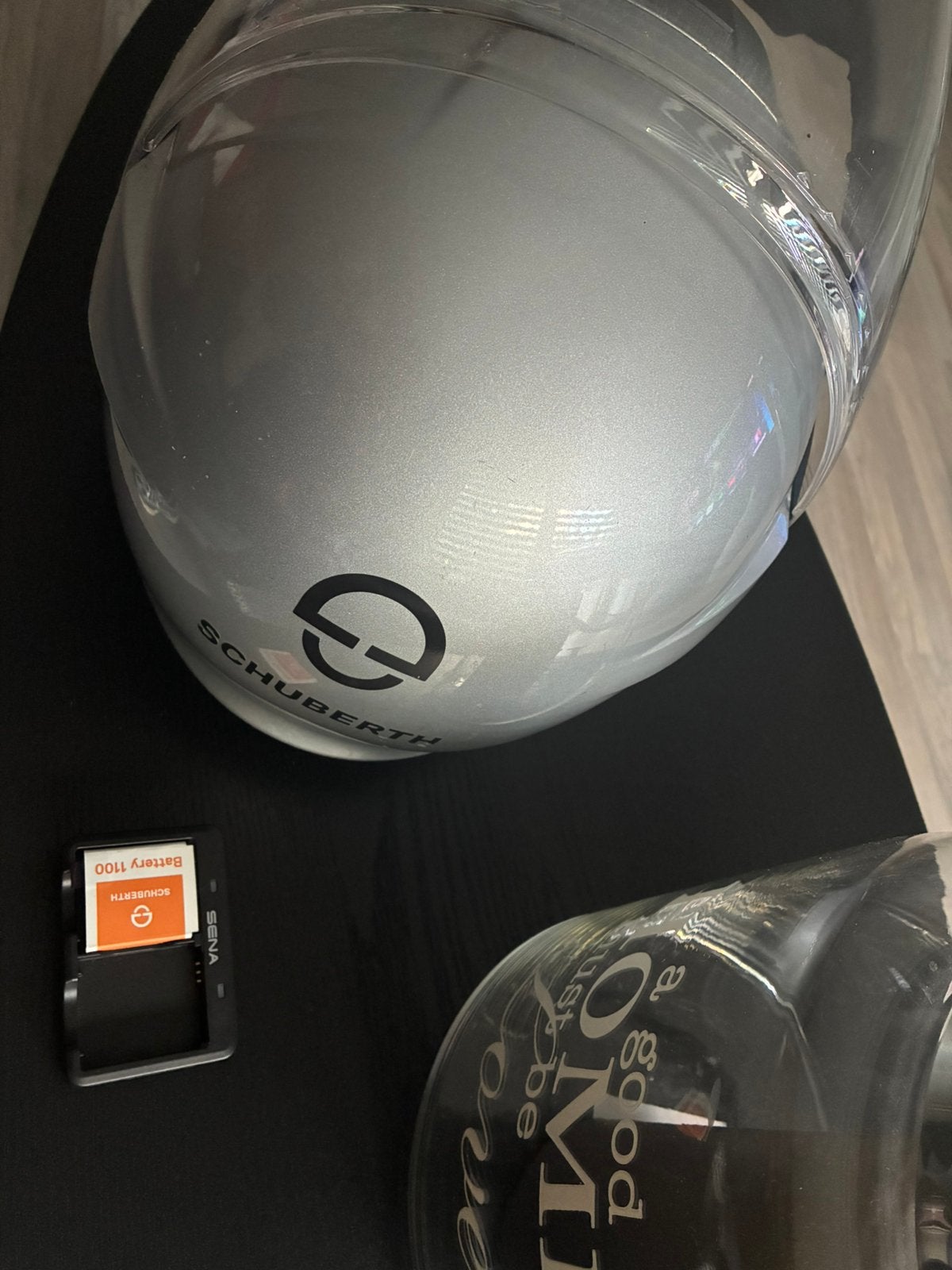 Schuberth C3 Klaphelm Maat M (57) + Communicatiesysteem, Motoren, Overige merken, M, Systeemhelm, Ophalen of Verzenden