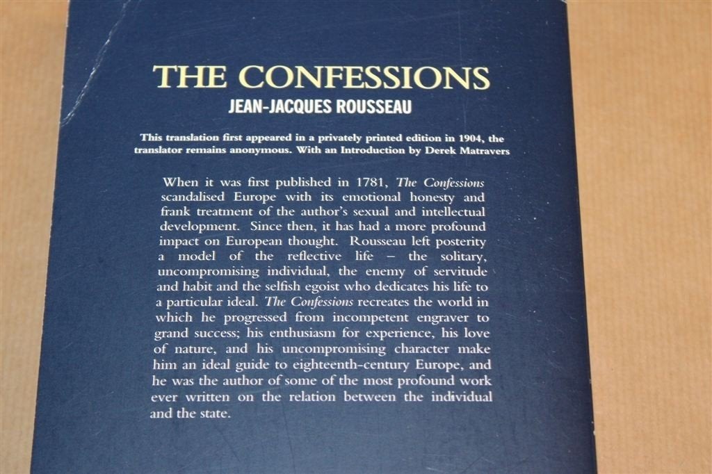 Confessions — Jean-Jacques Rousseau, Wordsworth 1996, Ophalen of Verzenden, Gelezen
