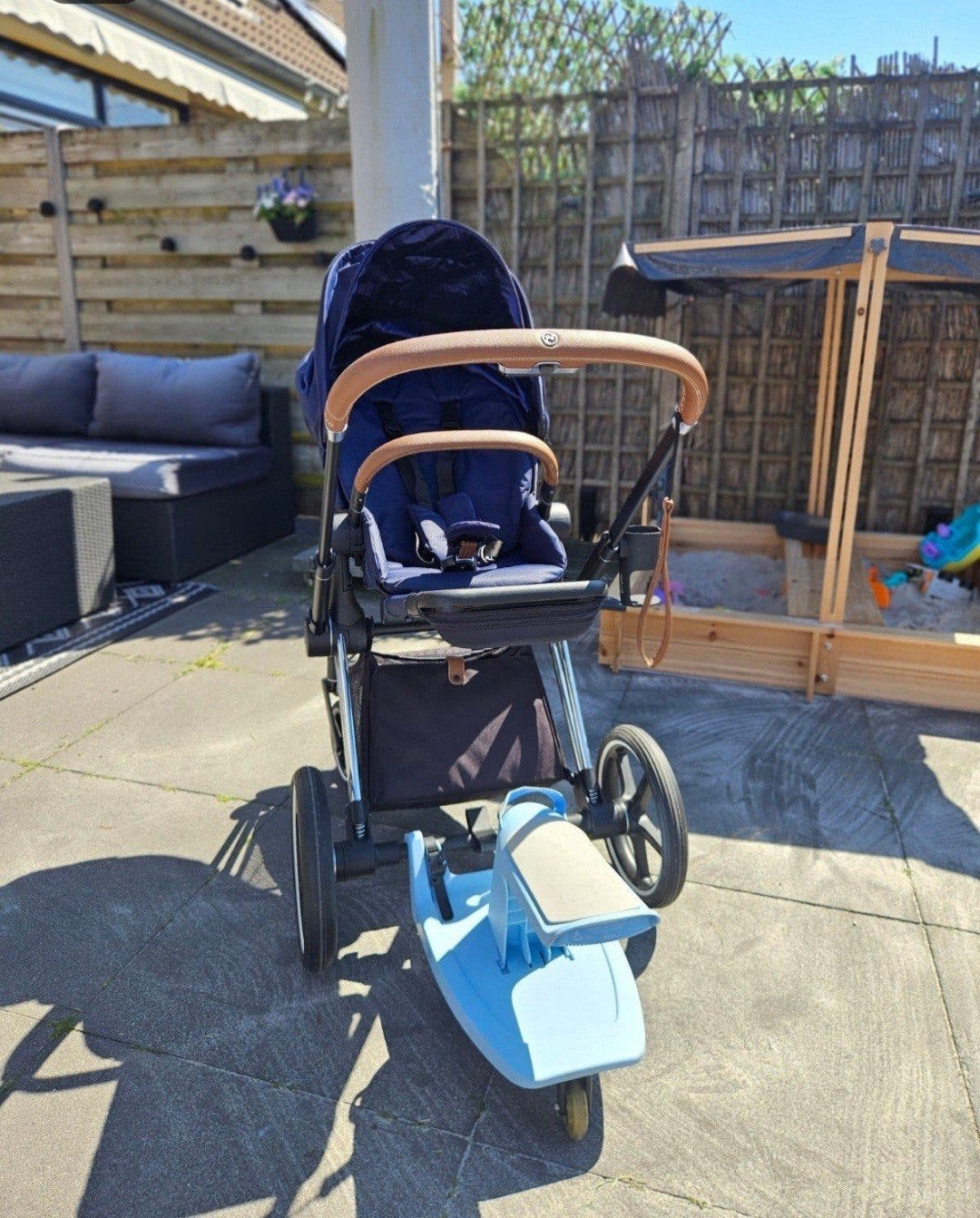 Cybex Priam Kinderwagen met meerijplankje, Ophalen, Zo goed als nieuw, Overige merken