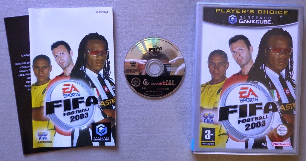 Fifa 2003 voor de Nintendo GameCube Compleet, 2 spelers, Ophalen of Verzenden, Zo goed als nieuw, Vanaf 3 jaar