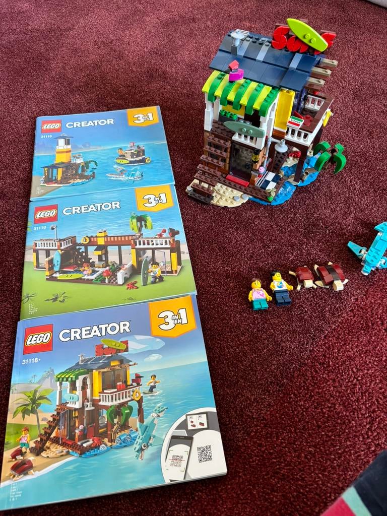 LEGO CREATOR Strandhuis 31118, Compleet, Lego, Ophalen of Verzenden, Zo goed als nieuw