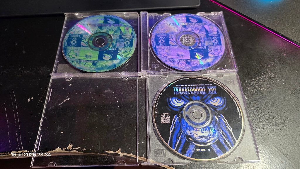 Thunderdome, The Best of 1995 disk 1-2  Thunderdome 14 cd1, Gebruikt, Hardcore, Eerste persing, Verzenden