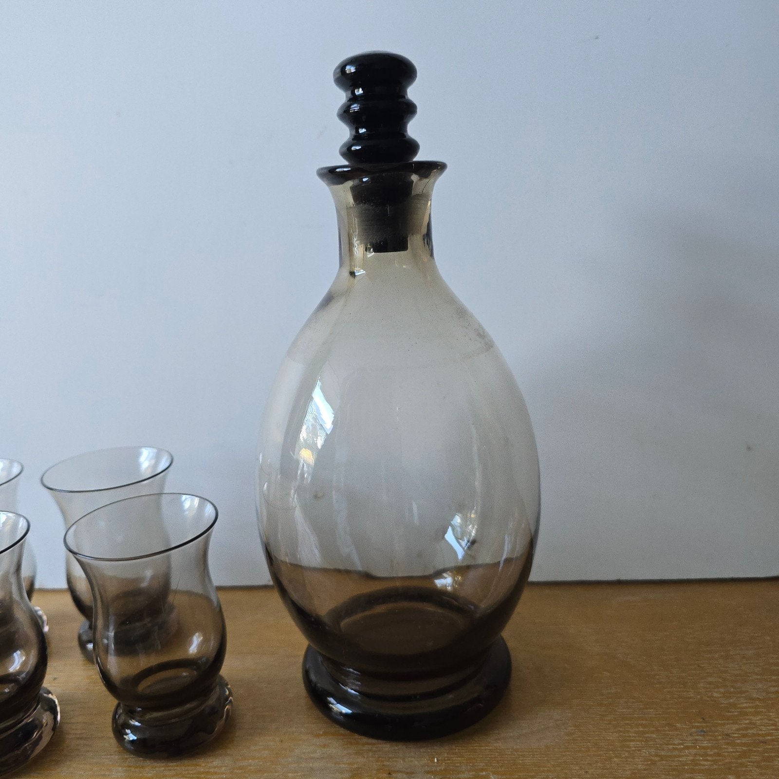 Art Deco likeurstel, W.J. Roosendaal, Leerdam, Curro in Fumi, Antiek en Kunst, Antiek | Glas en Kristal, Ophalen of Verzenden