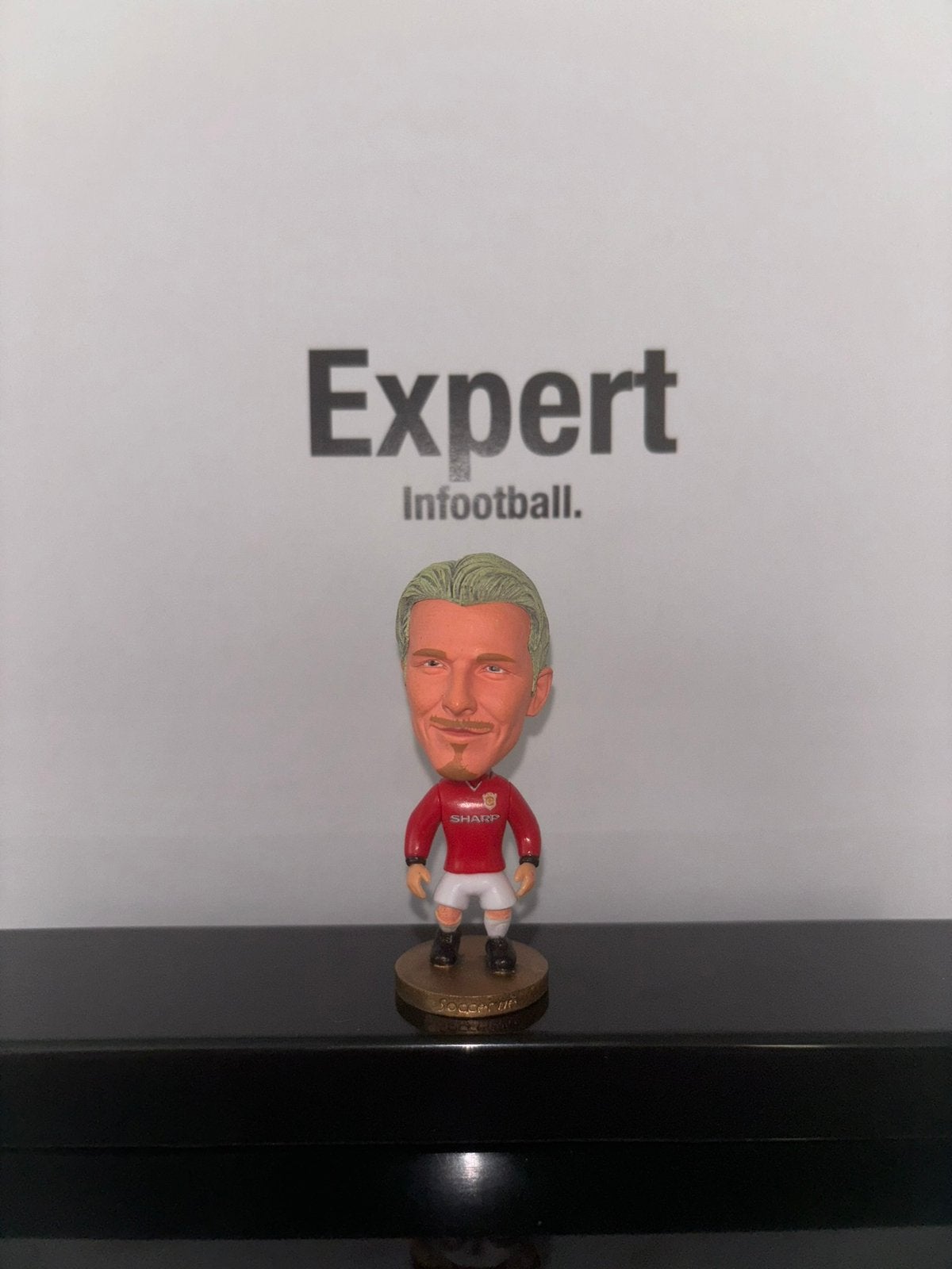 Beckham voetbalpoppetje - Man utd, Ophalen of Verzenden, Nieuw, Buitenlandse clubs, Beeldje of Poppetje