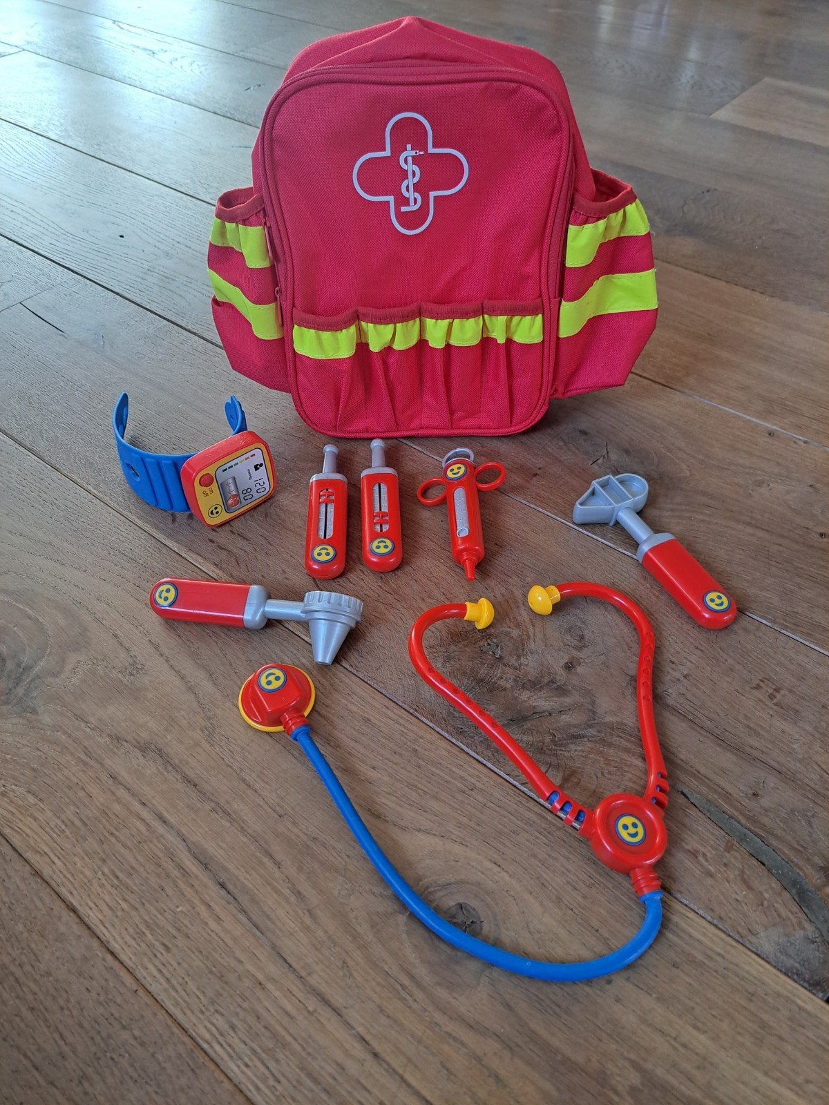 Doktersset speelgoed met rugzak, Ophalen of Verzenden, Zo goed als nieuw, Jongen of Meisje