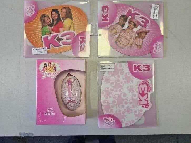 Collectors Items K3 Eerste Bezetting - Muismatten + Muis, Ophalen of Verzenden, Nieuw