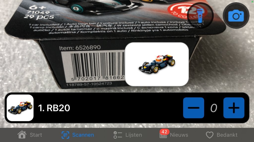 LEGO® Formula 1® Series 71049 - Red Bull RB20 *Nieuw*, Verzenden, Lego, Nieuw, Minifiguren serie