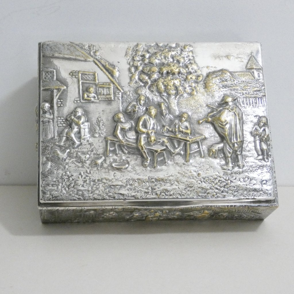 Silver plated box - Denmark gemerkt [429], Ophalen