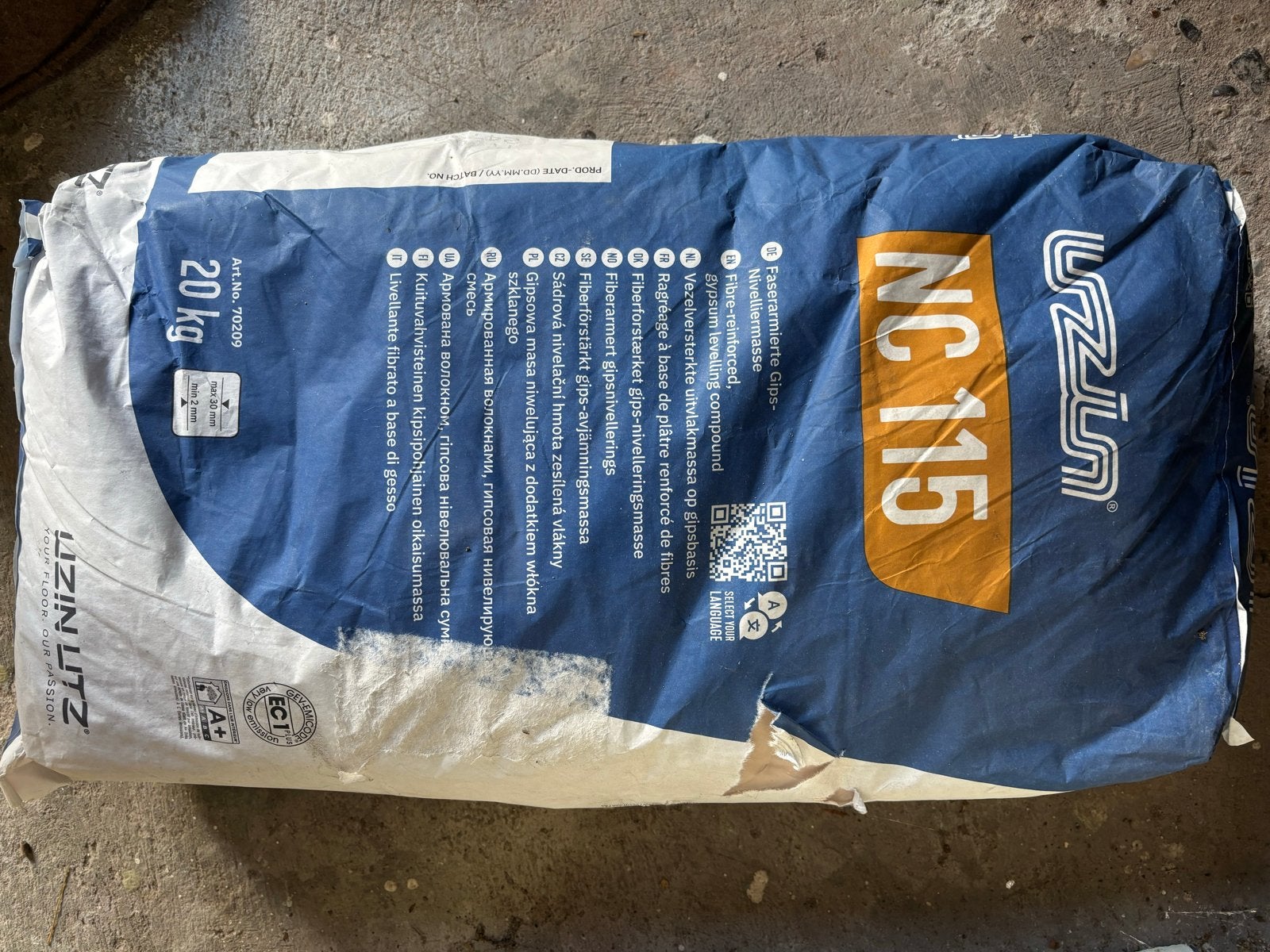 UZIN NC 115 Egalisatiemiddel - 20 zakkie’s, Ophalen, Nieuw, Overige materialen, Overige typen