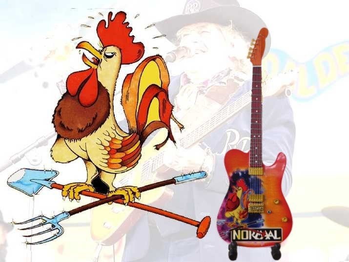 Gitaar Normaal 'Haan - Achterhoek' (Dijkman gitaar) ZELDZAAM, Ophalen of Verzenden, Nieuw, Pop, Beeldje of Miniatuur