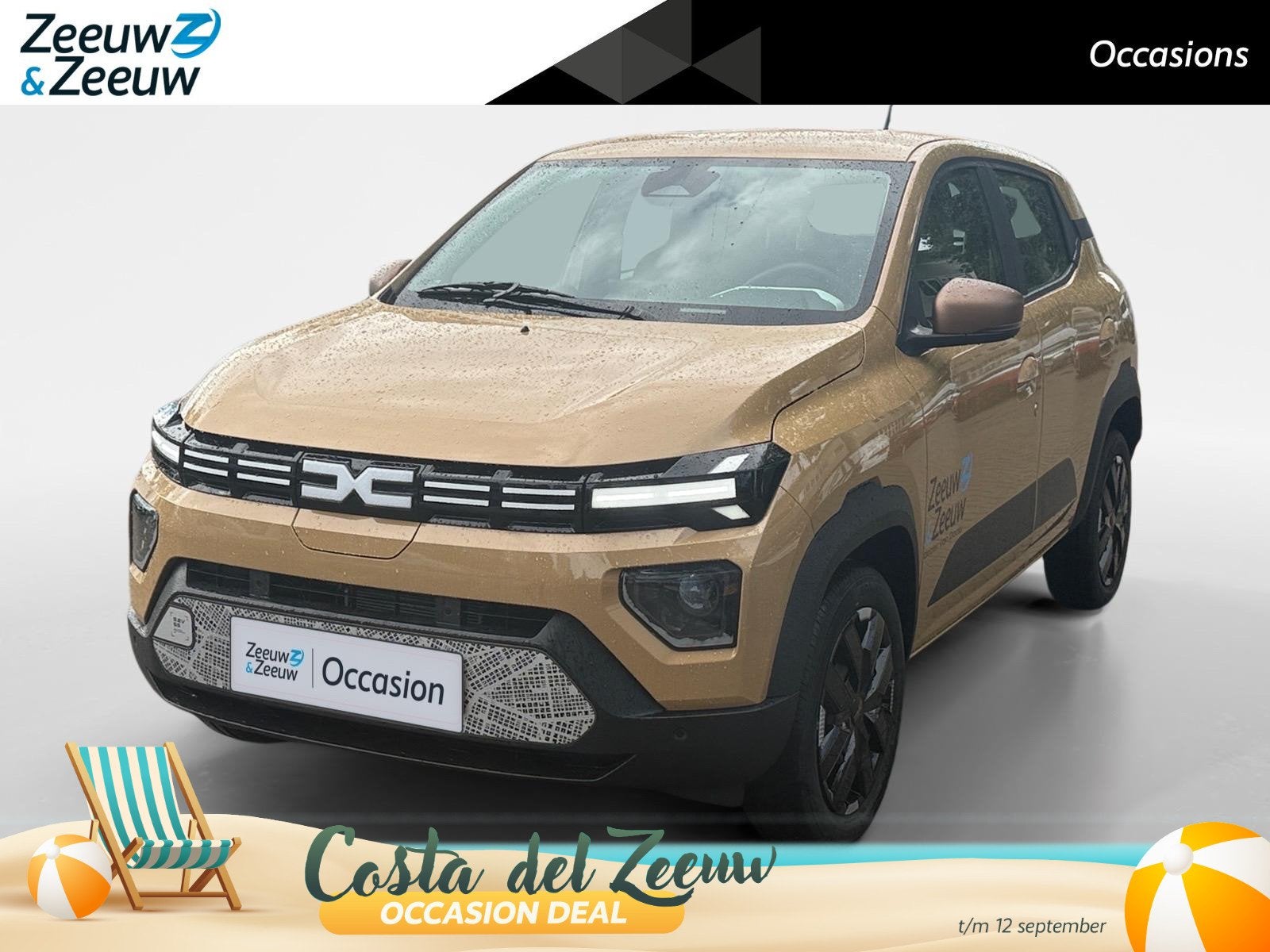 Dacia Spring Extreme 65 26.8 kWh AUTOMAAT AIRCO CAMERA CRUIS, Auto's, Dacia, 12 maanden, 4 stoelen, Leder en Stof, Origineel Nederlands