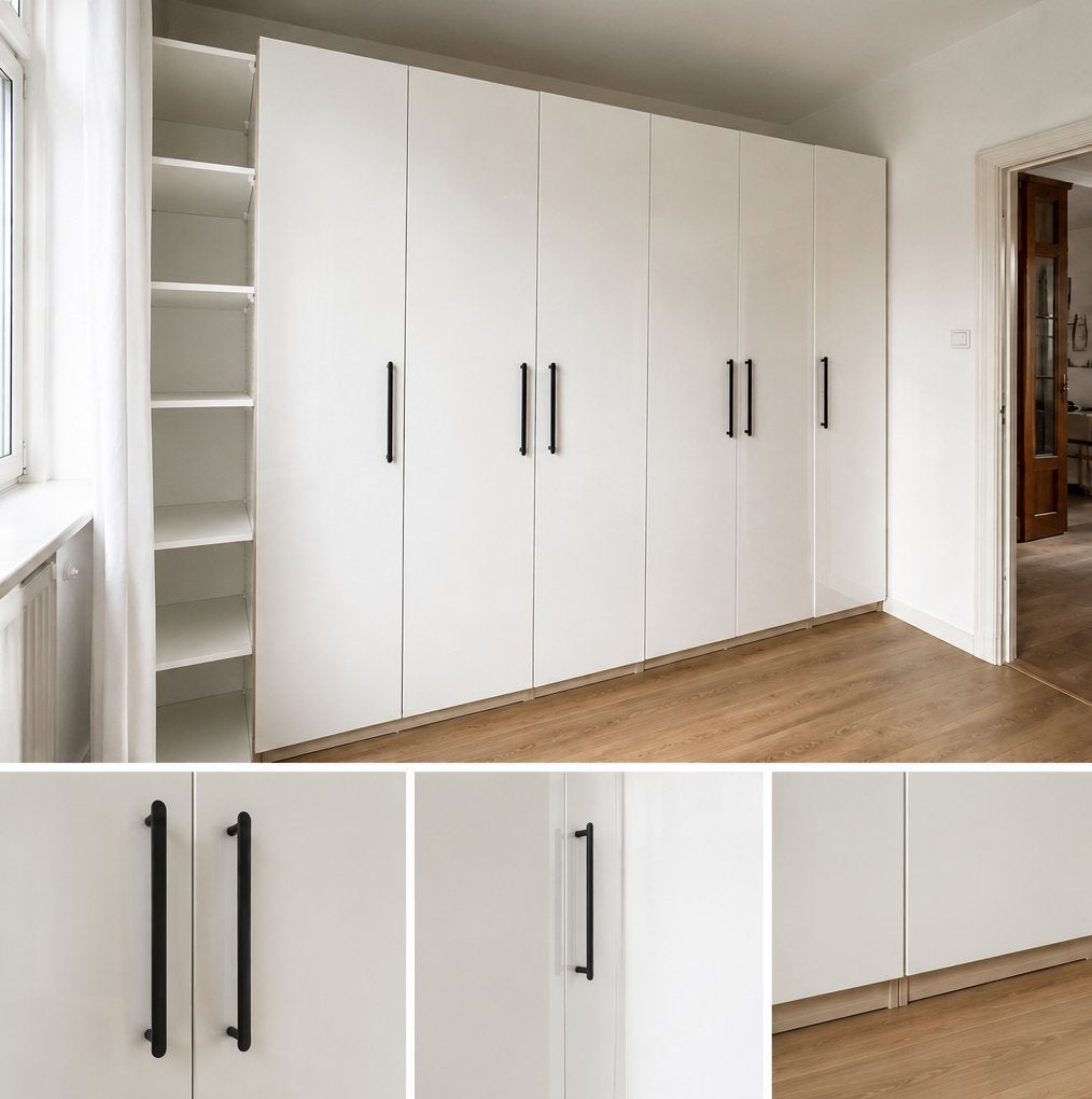 IKEA PAX kledingkast 250x236 cm | Hoogglans | incl indeling, 200 cm of meer, Modern, Japandi, Hoogglans, Licht, Scandinavisch
