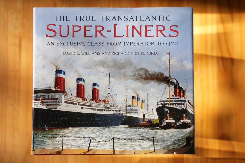 The True Transatlantic Super-Liners Boek - Engels, Ophalen of Verzenden, Gelezen, David L. Williams en Richard P. De Kerbrech