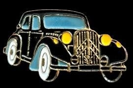 Citroën Traction- zwart gelakt, Verzenden, Nieuw, Transport, Speldje of Pin