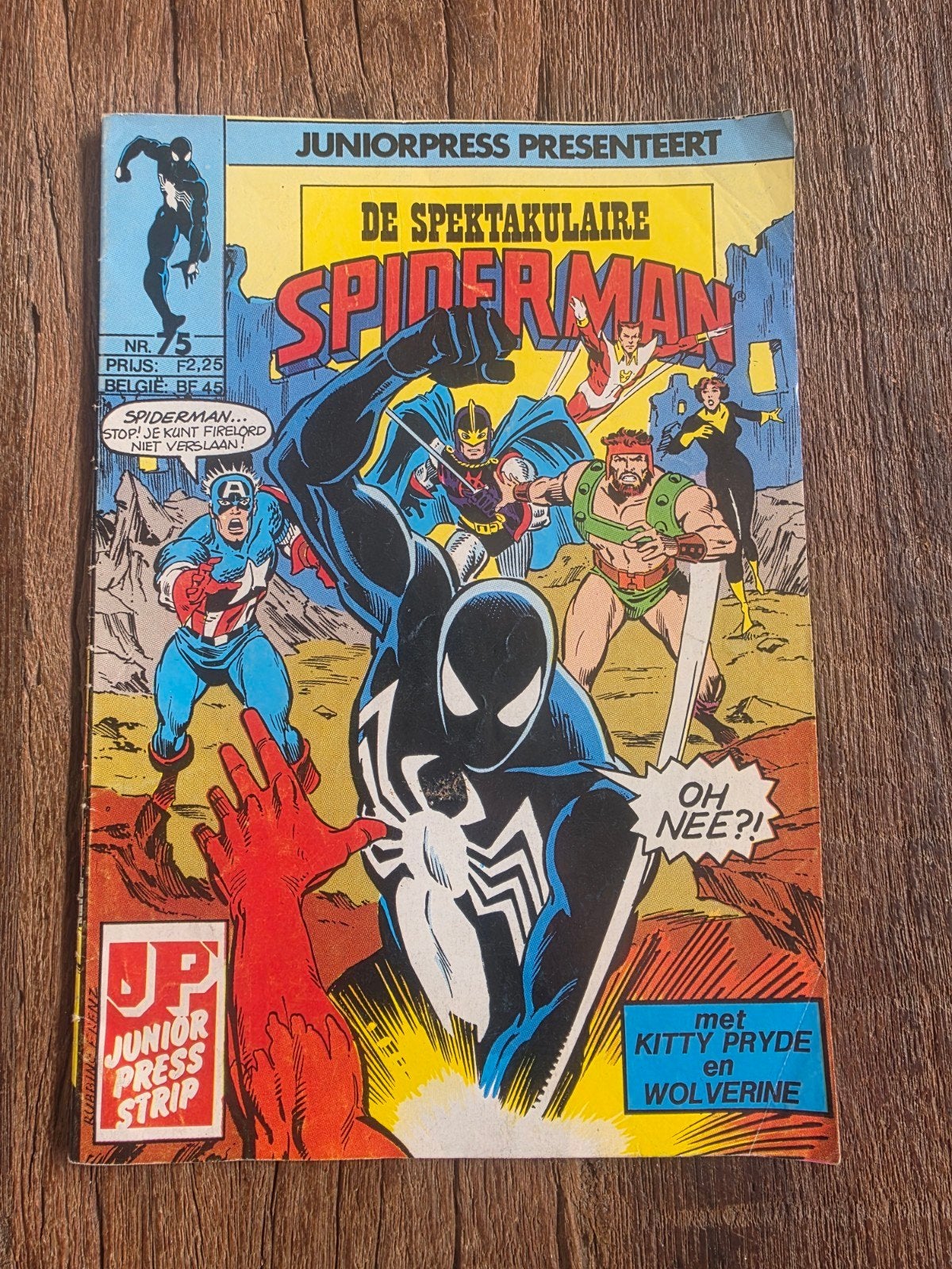 Juniorpress "De Spektakulaire" Spiderman, Boeken, Eén comic, Ophalen of Verzenden, Gelezen, Europa