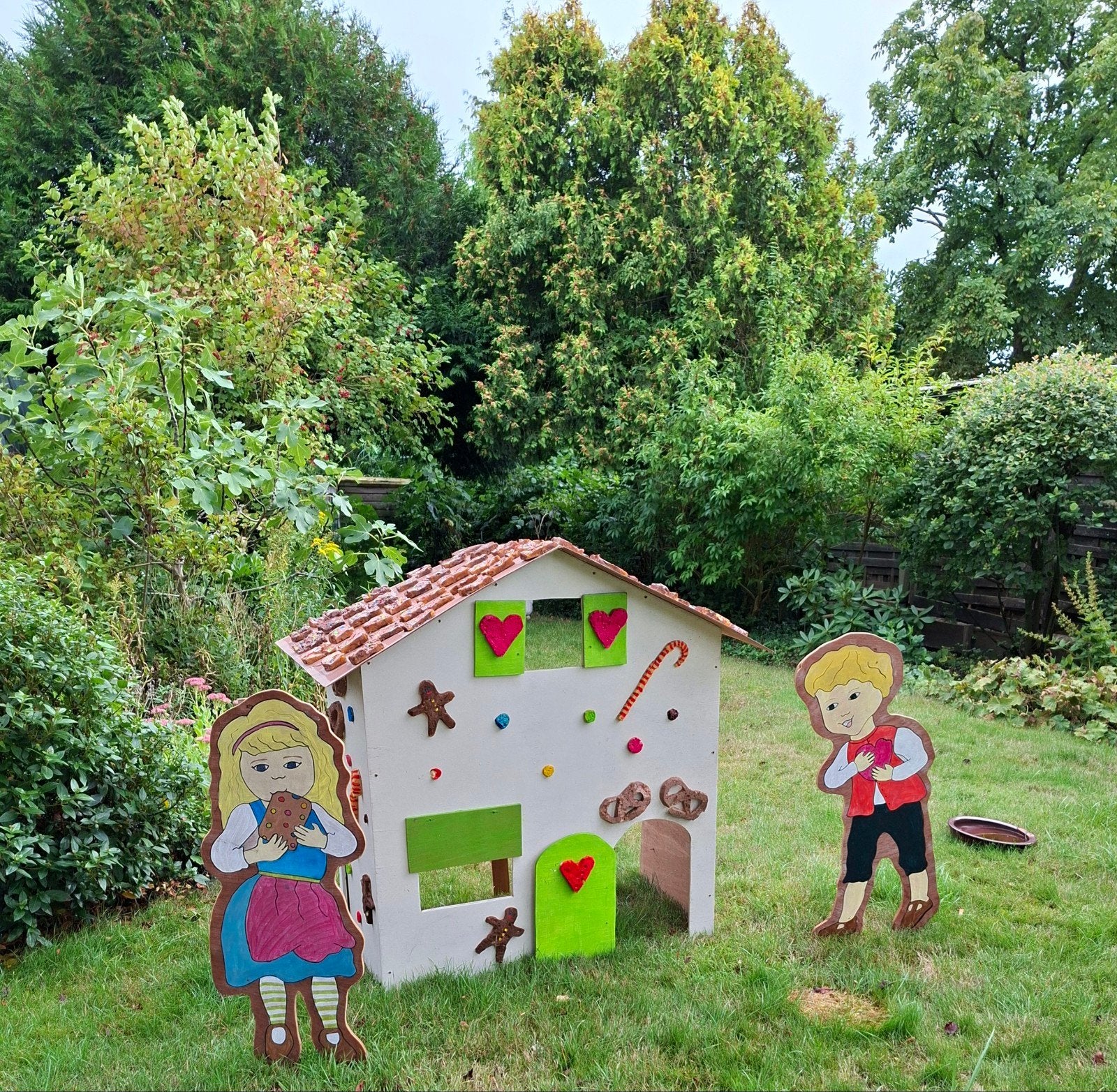 feestverlichting Hans en Grietje - Handgemaakt, Ophalen, Gebruikt, Hout