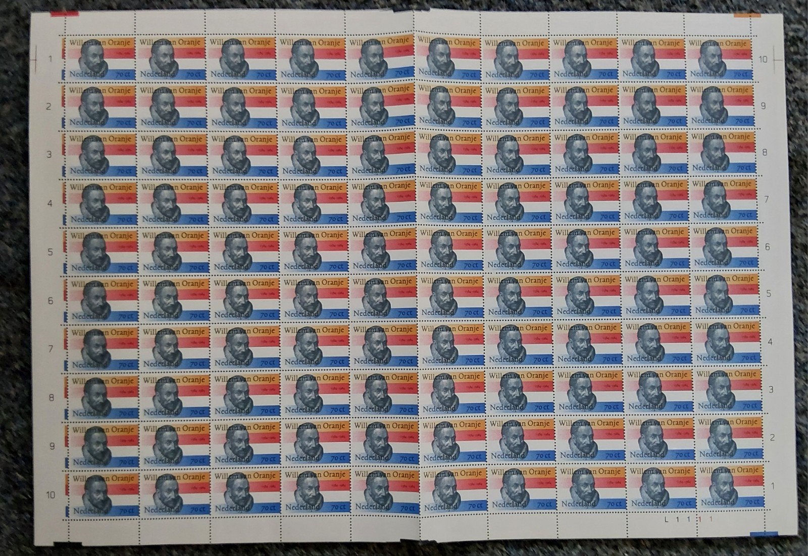 Postzegels Nederland in diverse vellen van 100 uit cat. Nvph, Verzenden, Na 1940, Postfris