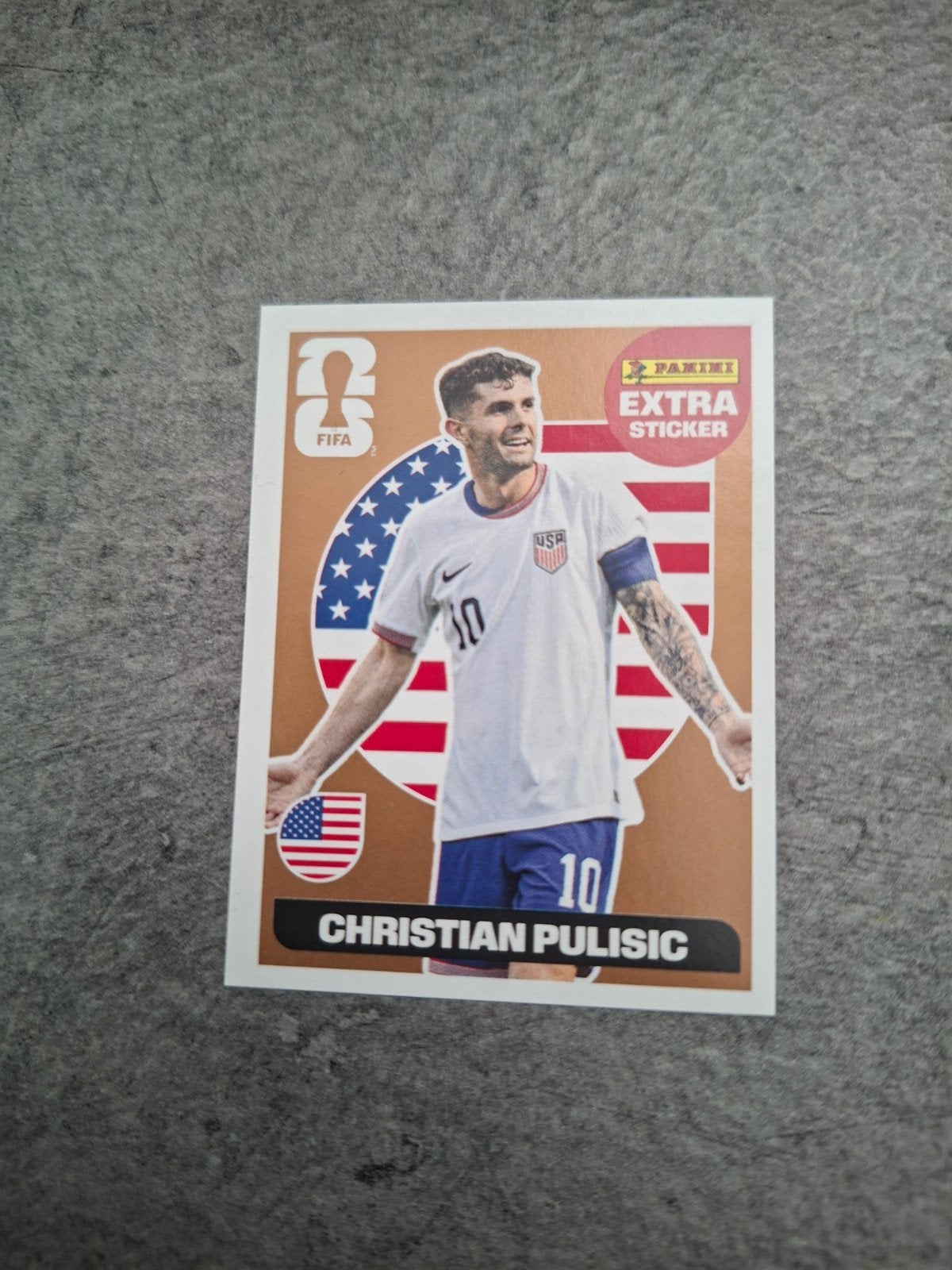 Panini Extra sticker WK 2026 USA. Christian Pulisic USA., Ophalen of Verzenden, Zo goed als nieuw, Sticker