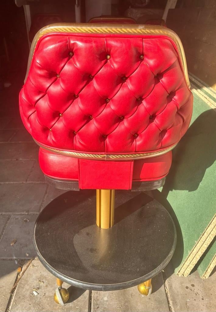 'Casino vibes' stoelen uit de jaren 60, Ophalen, 30 tot 60 cm, Gebruikt, 5 krukken of meer