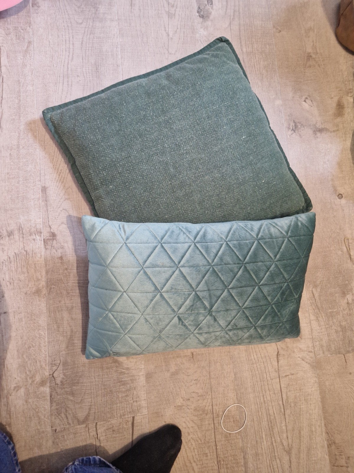 kussens groen, Huis en Inrichting, Woonaccessoires | Kussens, Ophalen of Verzenden, Zo goed als nieuw, Groen, Vierkant