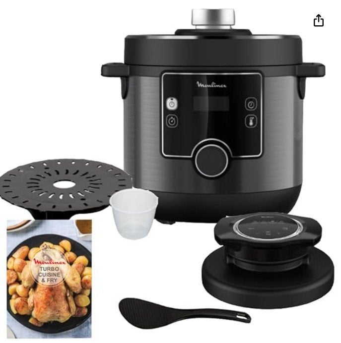 Multicooker Tefal Turbo Cuisine CY7788, Ophalen, Overige typen, Zo goed als nieuw, Zwart