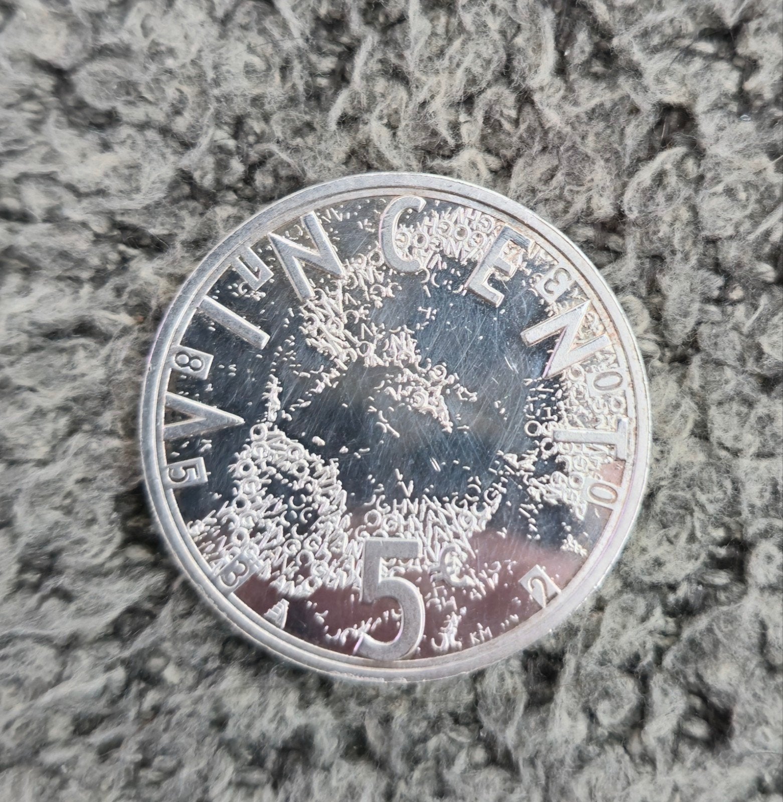 Zilveren 5 euro Vincent van Gogh Beatrix 2003, Postzegels en Munten, Ophalen of Verzenden, Koningin Beatrix, Euro's