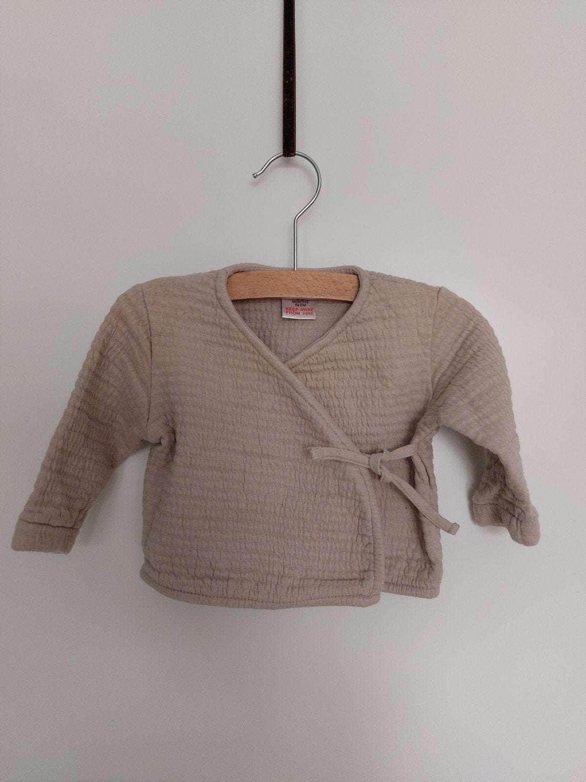 Zara overslag truitje maat 74 z.g.a.n., Kinderen en Baby's, Babykleding | Maat 74, Ophalen of Verzenden, Zo goed als nieuw, Zara