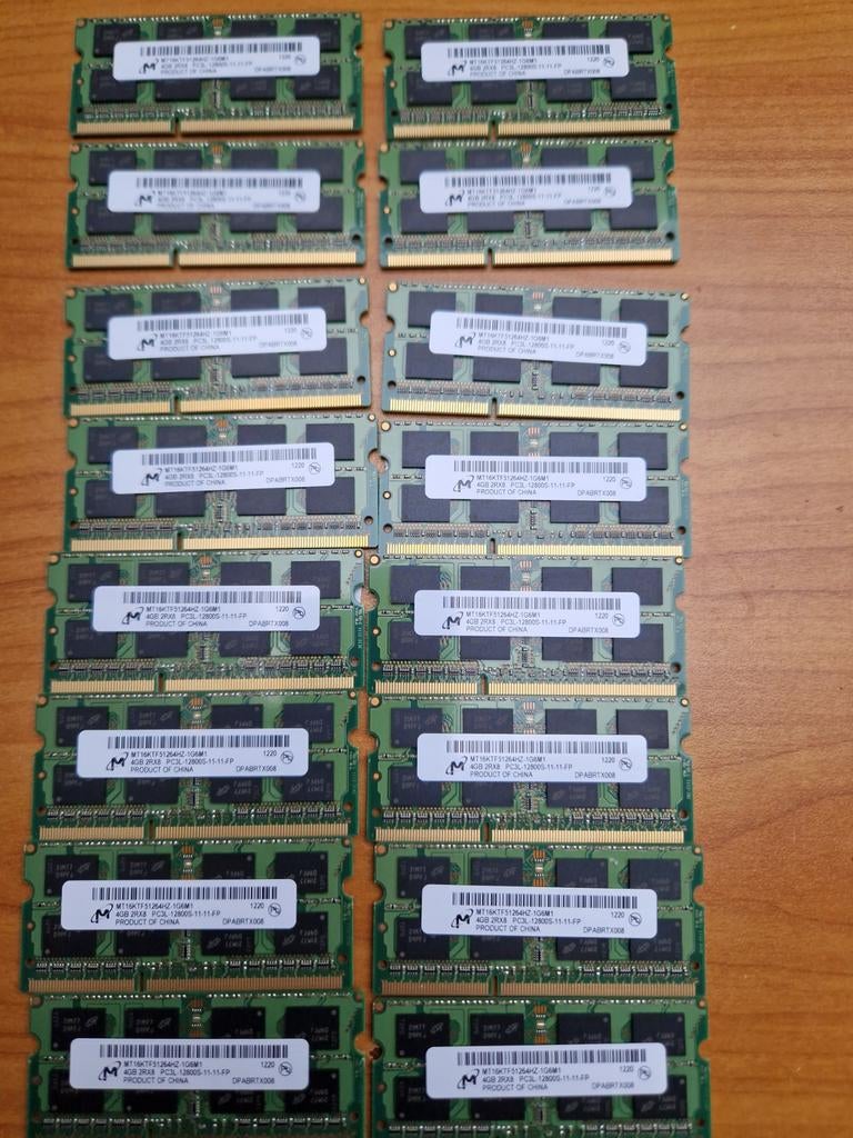 18x 4GB PC3L Laptop Geheugen, Computers en Software, RAM geheugen, Ophalen, DDR3, Laptop