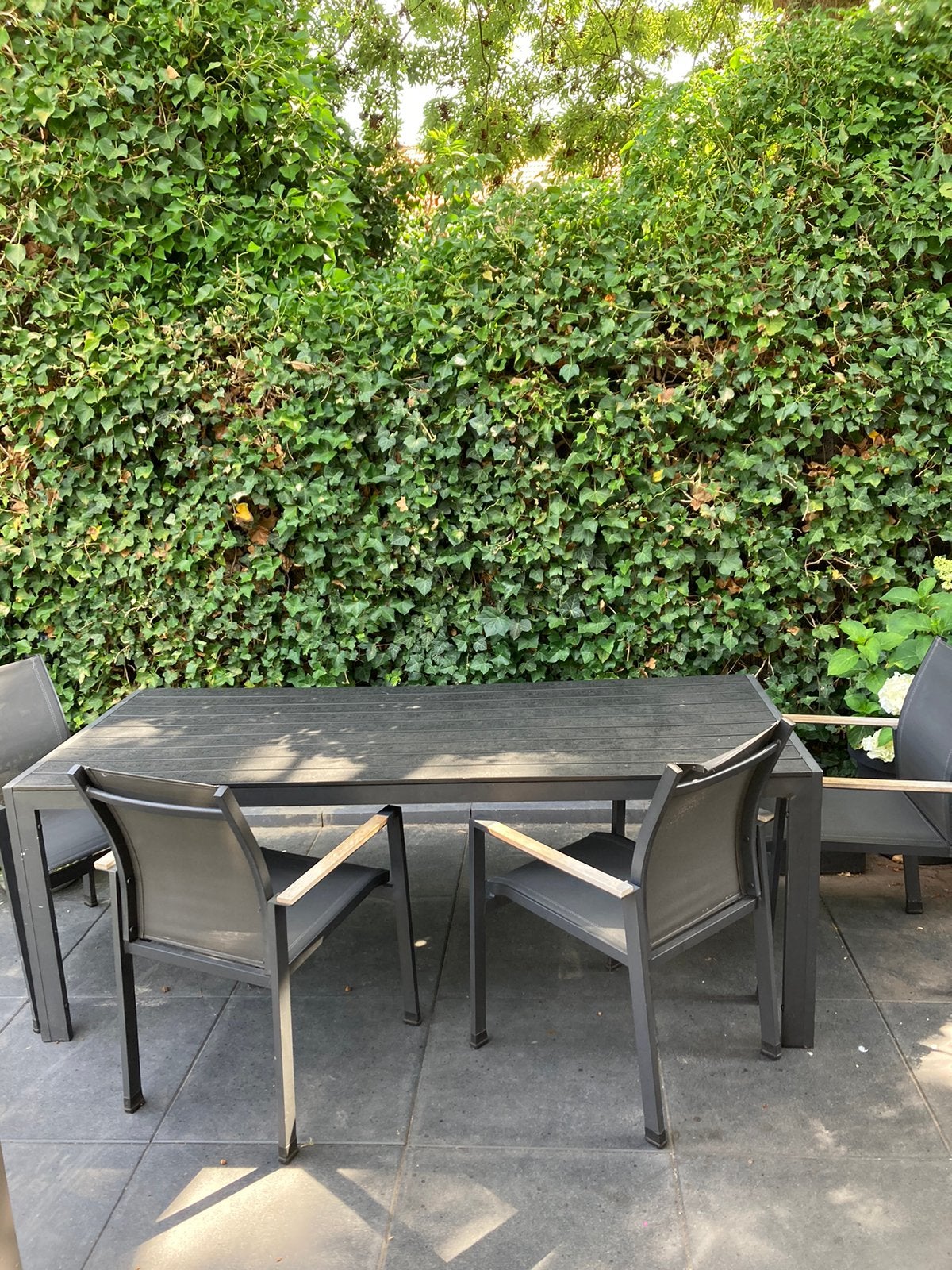 Tuinset, Tuin en Terras, Tuinsets en Loungesets, Ophalen, 4 zitplaatsen, Gebruikt, Eettafel