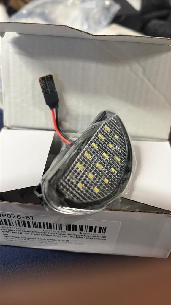 Toyota aygo nummerplaatverlichting, Ophalen of Verzenden, Nieuw, Toyota