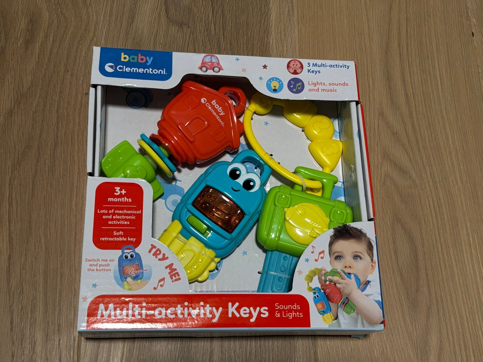 Baby Clementoni Multi-activity Keys met geluid en licht, Ophalen of Verzenden, Nieuw, Overige typen, Met licht