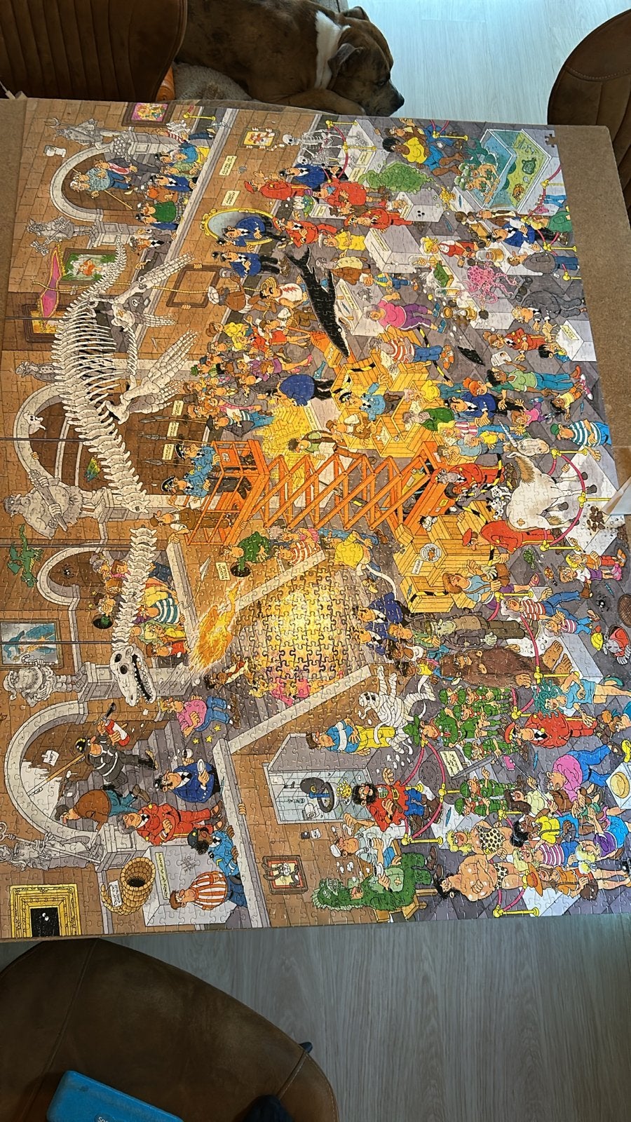 Jan van Haasteren 3000 -mist 2 stukjes Gallery of Curiositie, Ophalen, Meer dan 1500 stukjes, Gebruikt, Legpuzzel