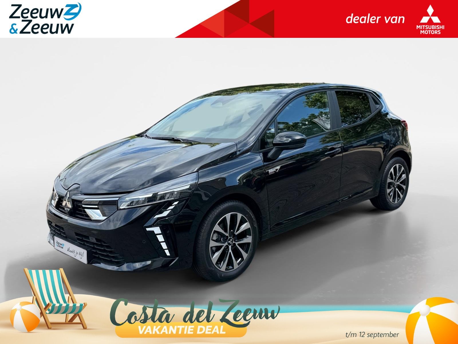 Mitsubishi Colt 1.6 HEV Intense | Automaat | LM Velgen | And, Stof, Met garantie (alle), Origineel Nederlands, Bedrijf